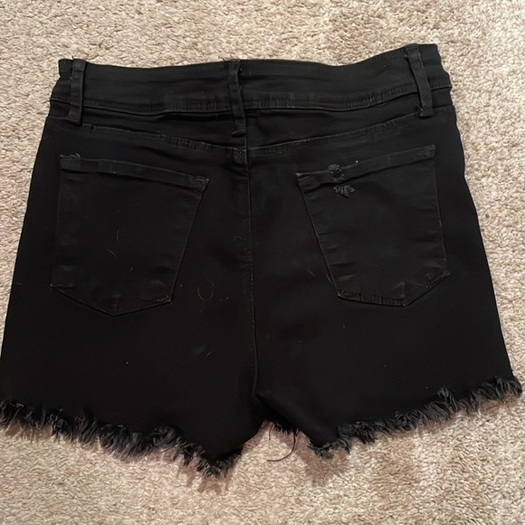 Black Denim Shorts - Picture 4 of 4